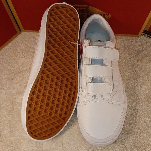 Vans Men's 5.5/Women's 7 Leather V True White Skate Shoes VN0A3D29L3H - Picture 3 of 12